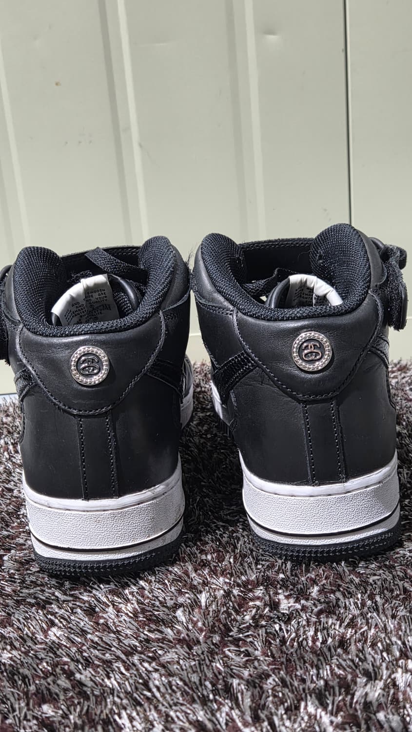 스투시 나이키 에어포스1 미드 블랙 상품이미지5