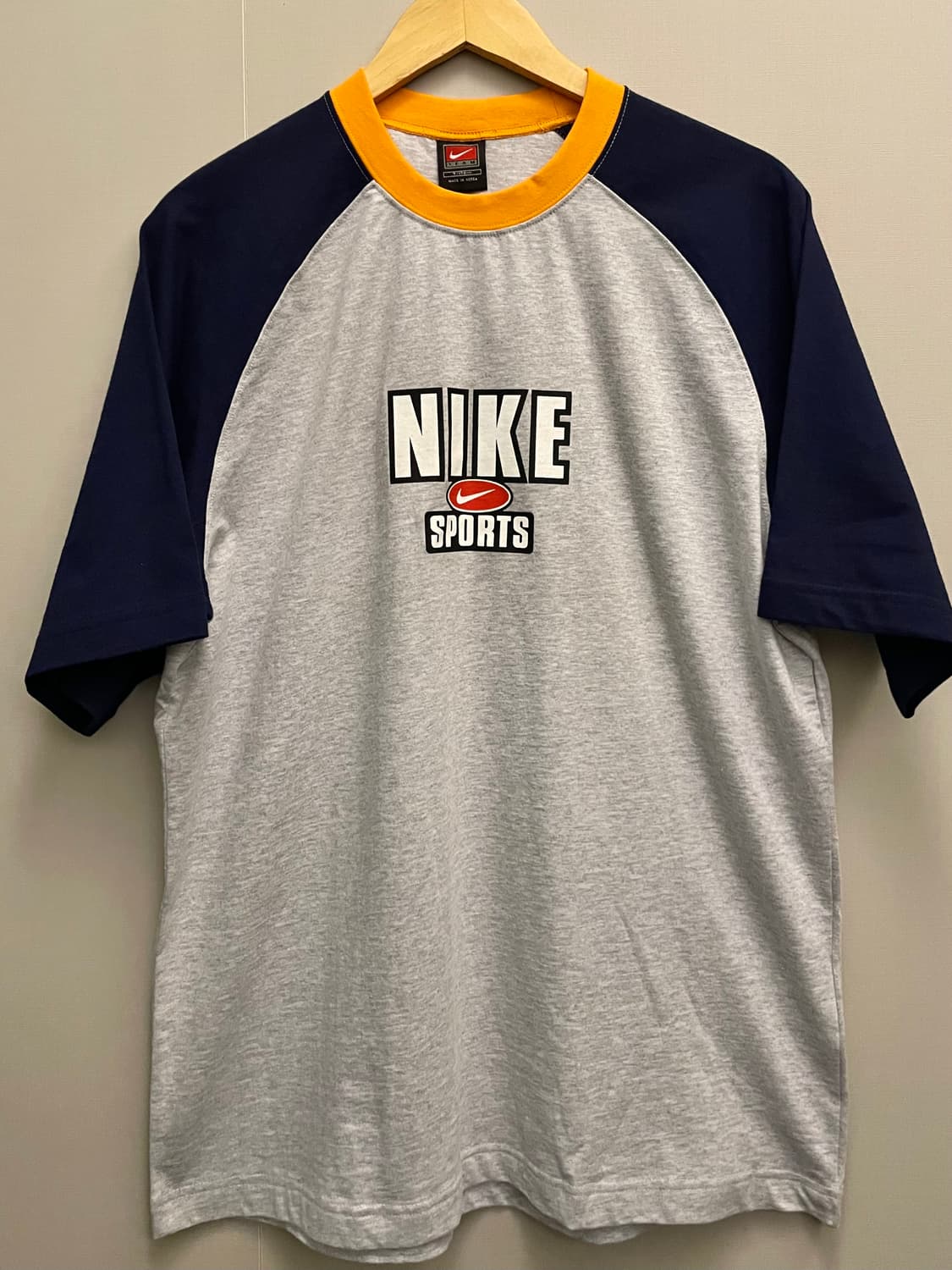 (L~XL)00s 나이키 스포츠 레글런 빈티지 반팔티셔츠 상품이미지1
