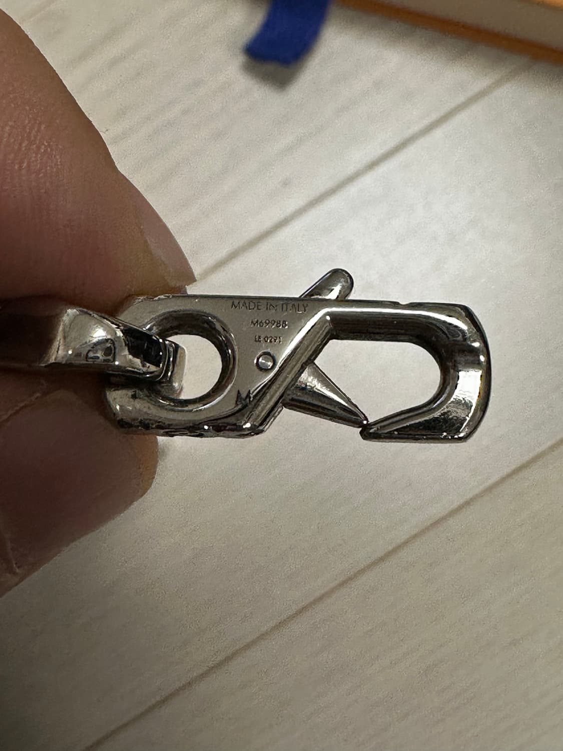 루이비통 은장 체인링크 팔찌 M 판매 상품이미지3