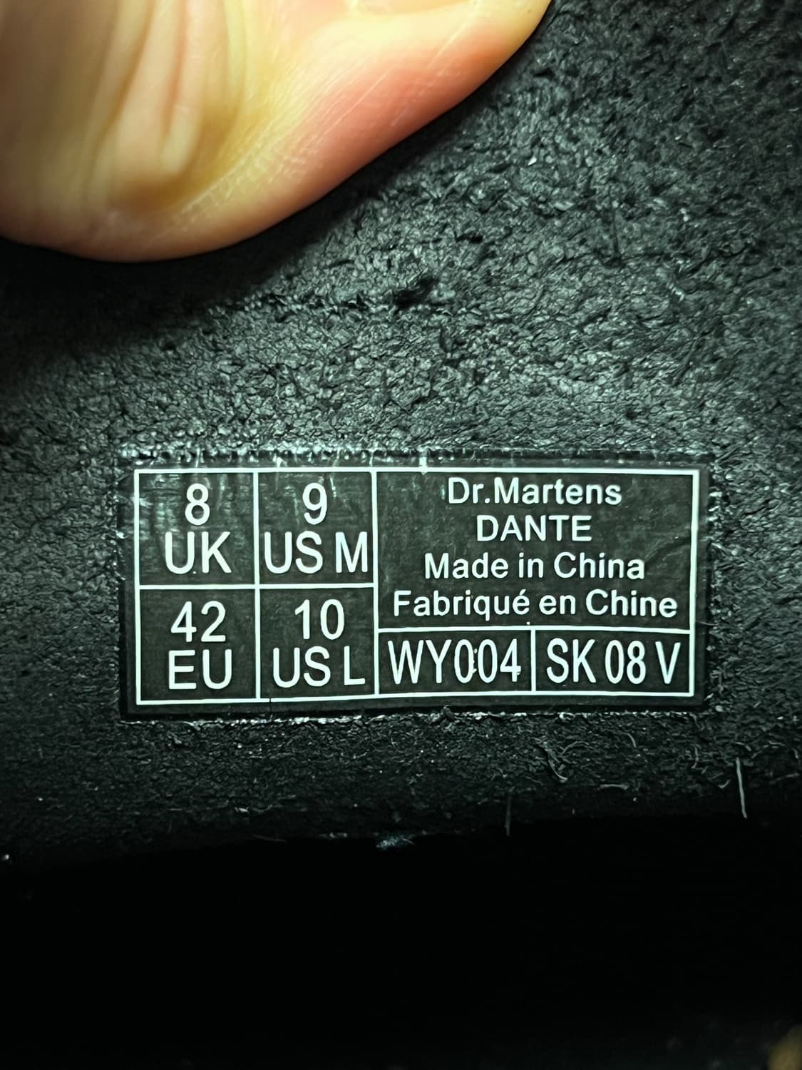 [270] 닥터마틴 단테 레더 스니커즈 블랙 42 상품이미지6