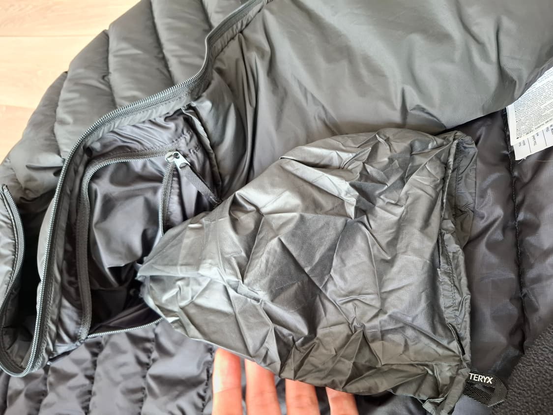 M 아크테릭스 세륨 후디 경량 패딩 자켓 블랙 상품이미지7