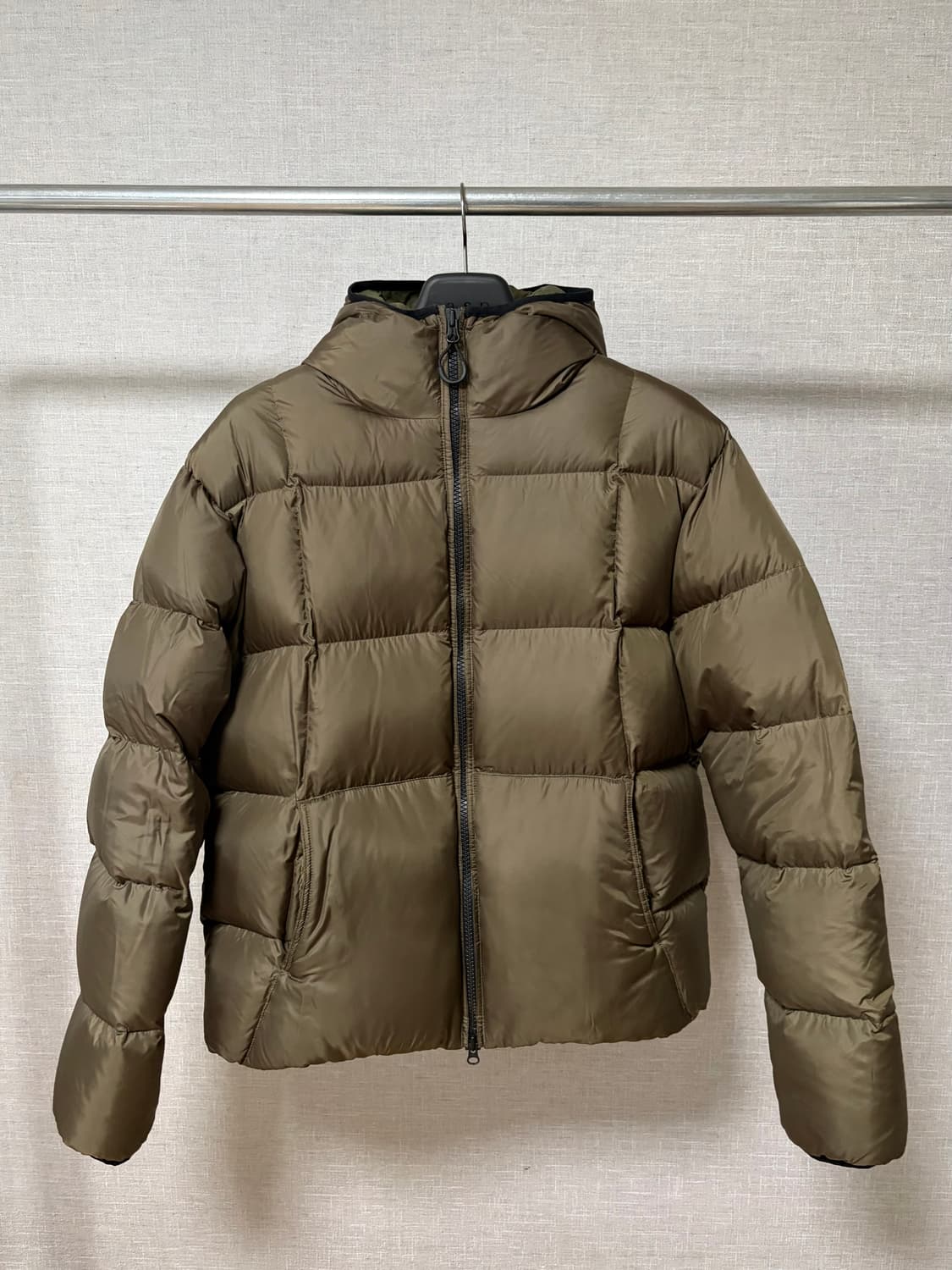 [2] 노클 후디 덕다운 카키 상품이미지1