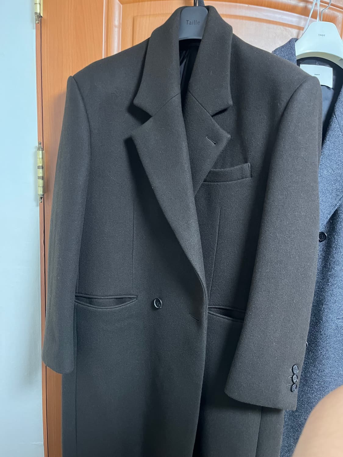 타일레 24fw 더블 브레스트 코트 2사이즈 브라운 상품이미지3