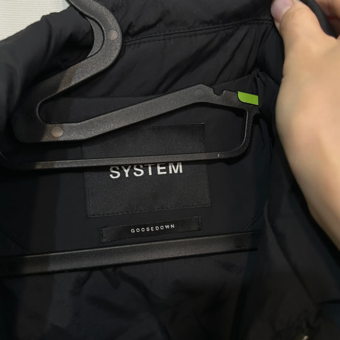 한섬 시스템옴므 2022 구스다운 롱패딩 95 상품이미지3