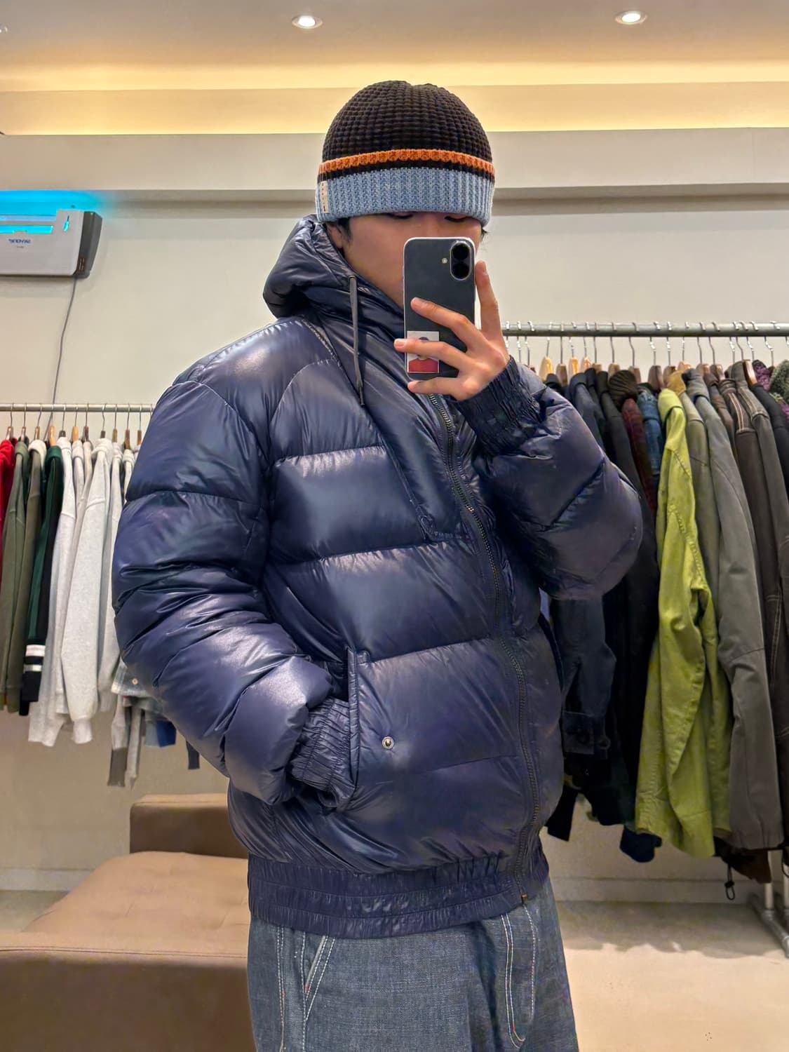 디젤 블랙골드라인 후드 다운 패딩 상품이미지9