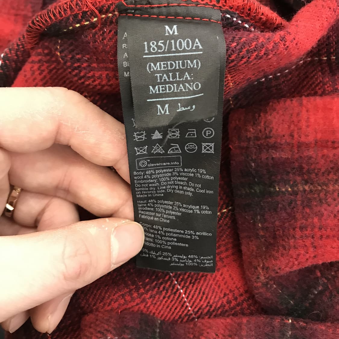 올세인츠 버팔로 플란넬 자수 울 모직셔츠 [M] 상품이미지6