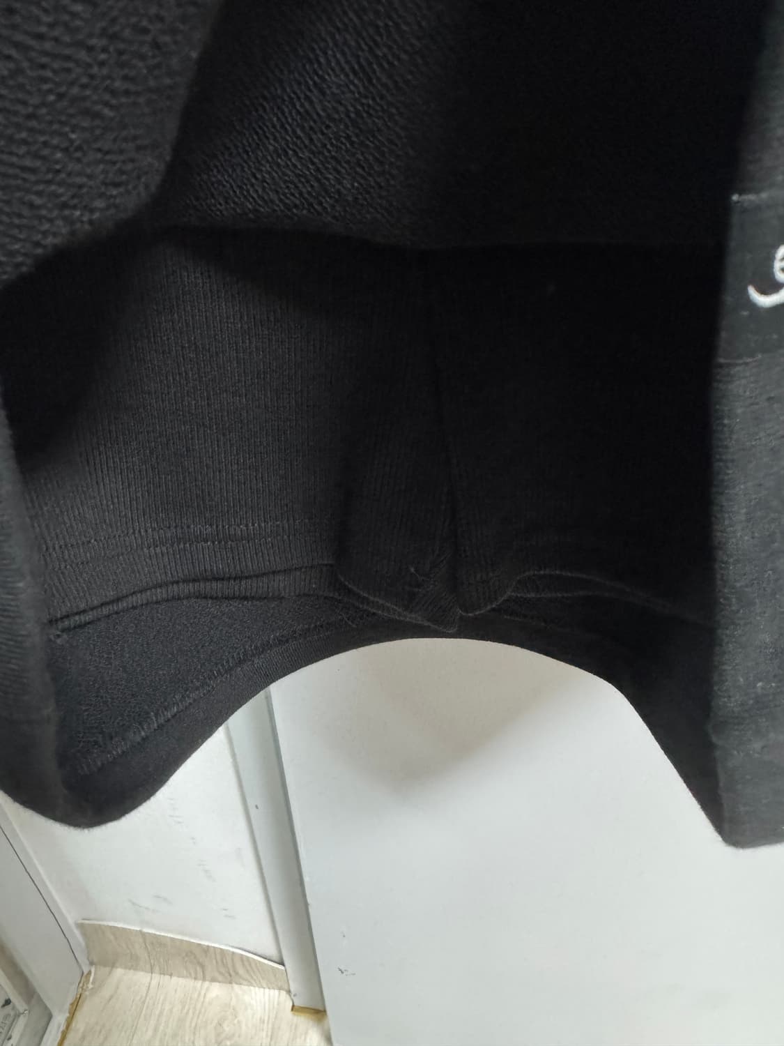 시너진 PLAIN PIGMENT POLD MINI SKIRT BLACK 상품이미지2