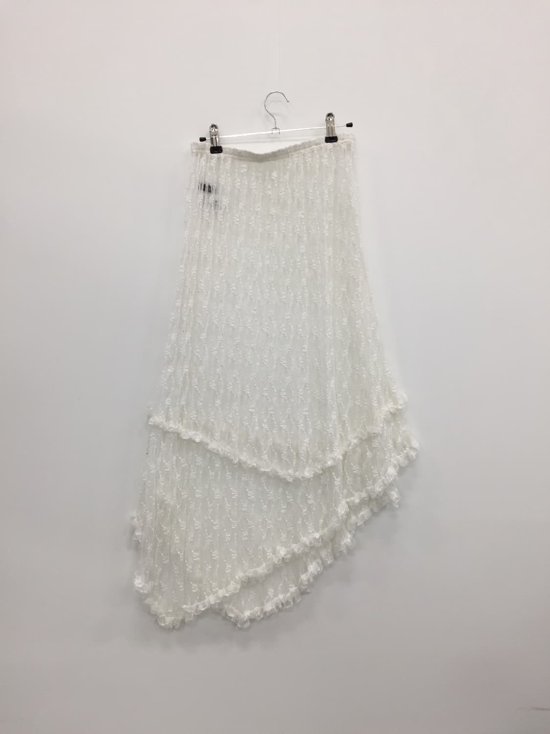 Jpn White Floral Ruffle Lace Skirt 상품이미지6