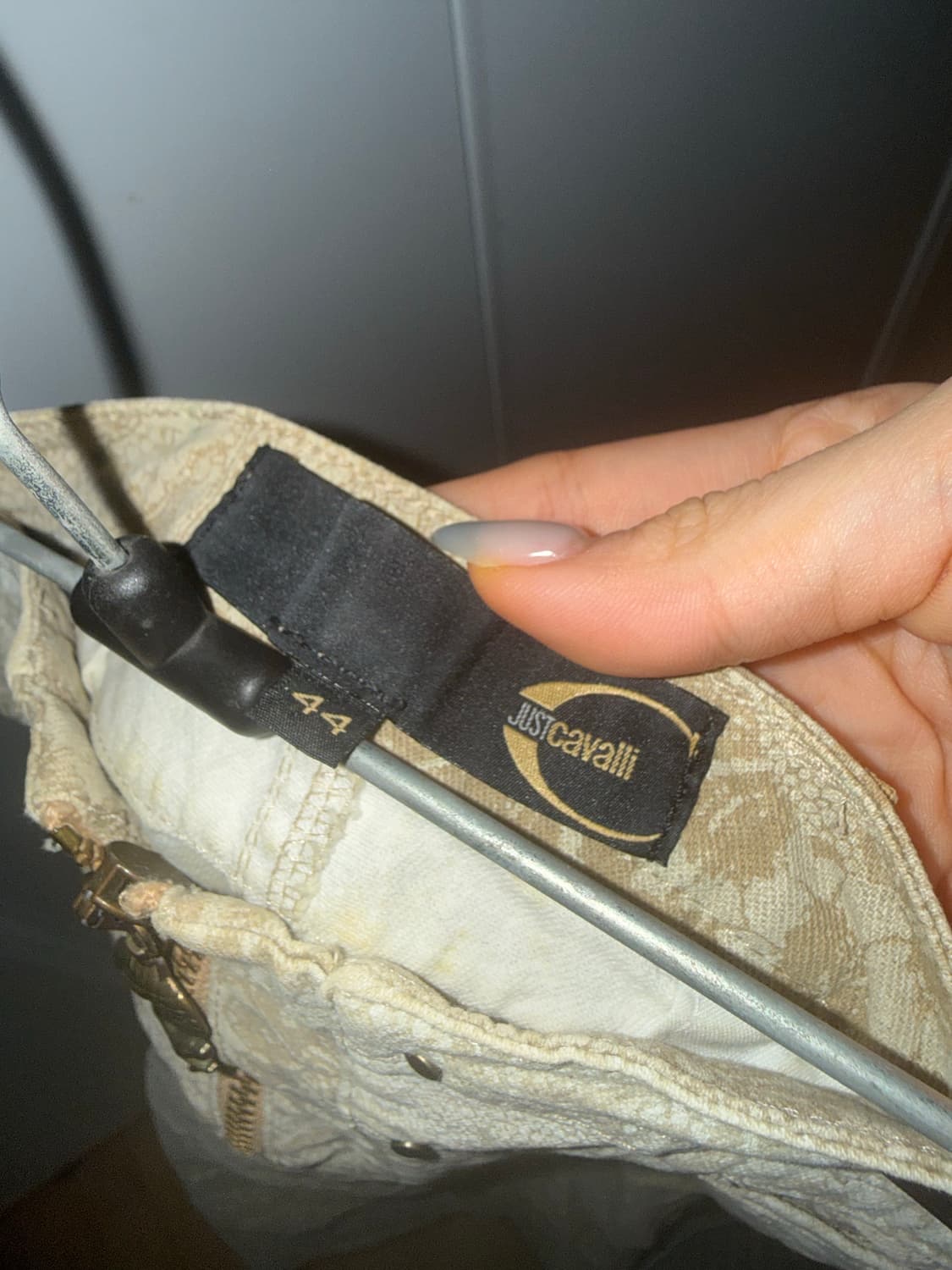 빈티지 저스트 카발리 지퍼 미디 스커트 상품이미지3