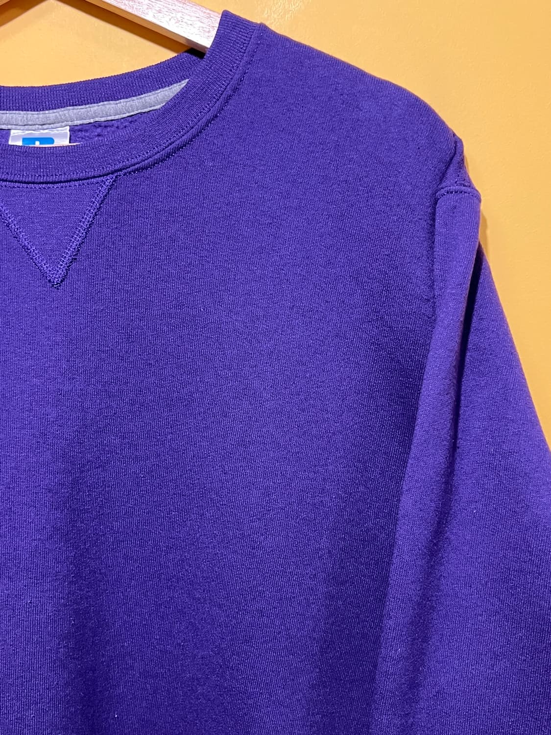 [L] 러셀 애슬레틱 퍼플 블랭크 스웻셔츠 크루넥 맨투맨 상품이미지4