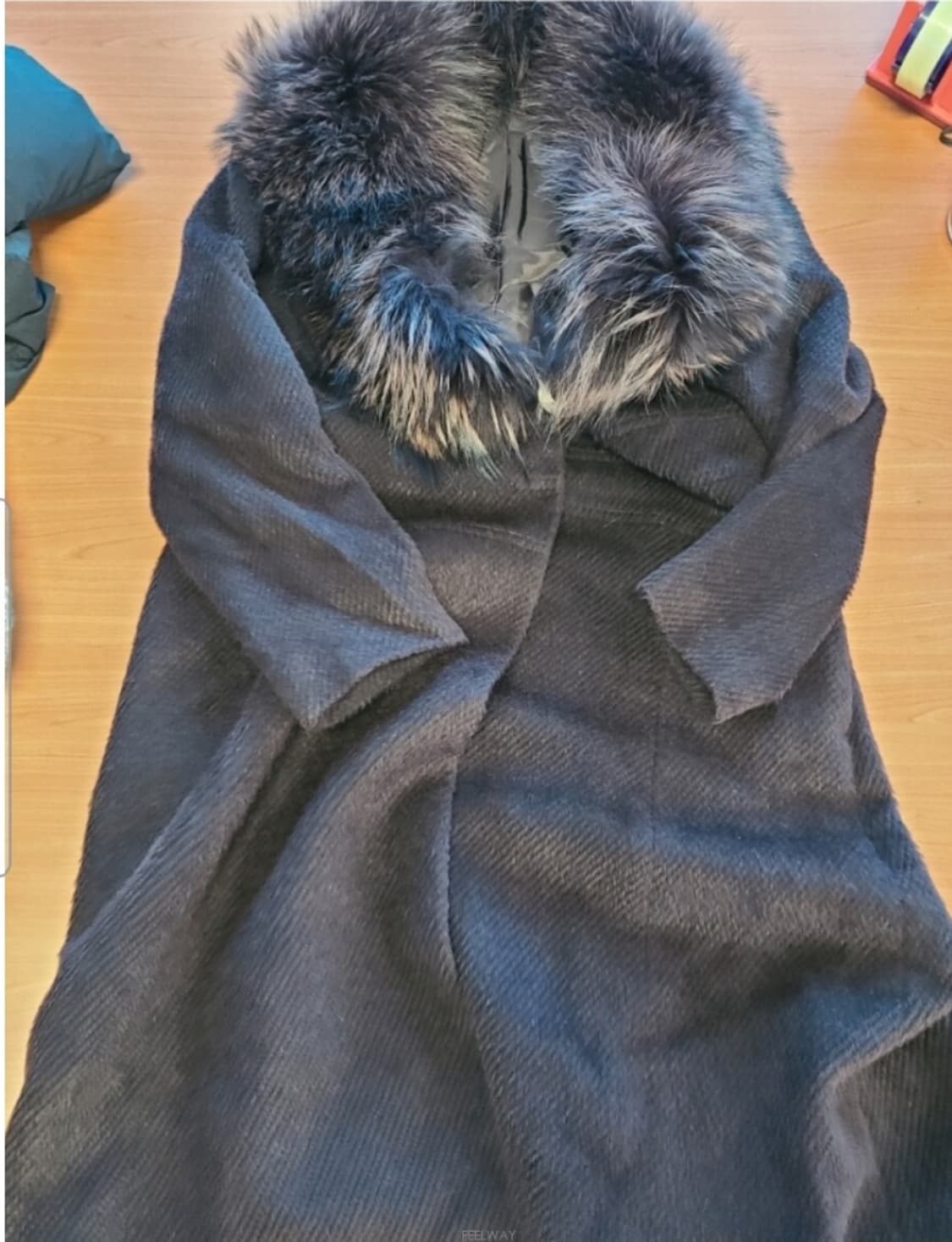 MAYU DESIGN (일본정품)천연폭스털 고급 알파카코트 자켓 점퍼 패 상품이미지1