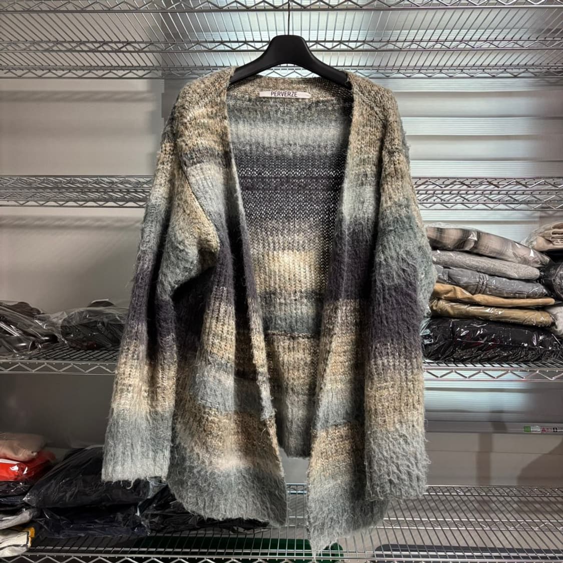 퍼버즈 perverze 그라디언트 롱 가디건 샘플 상품이미지1