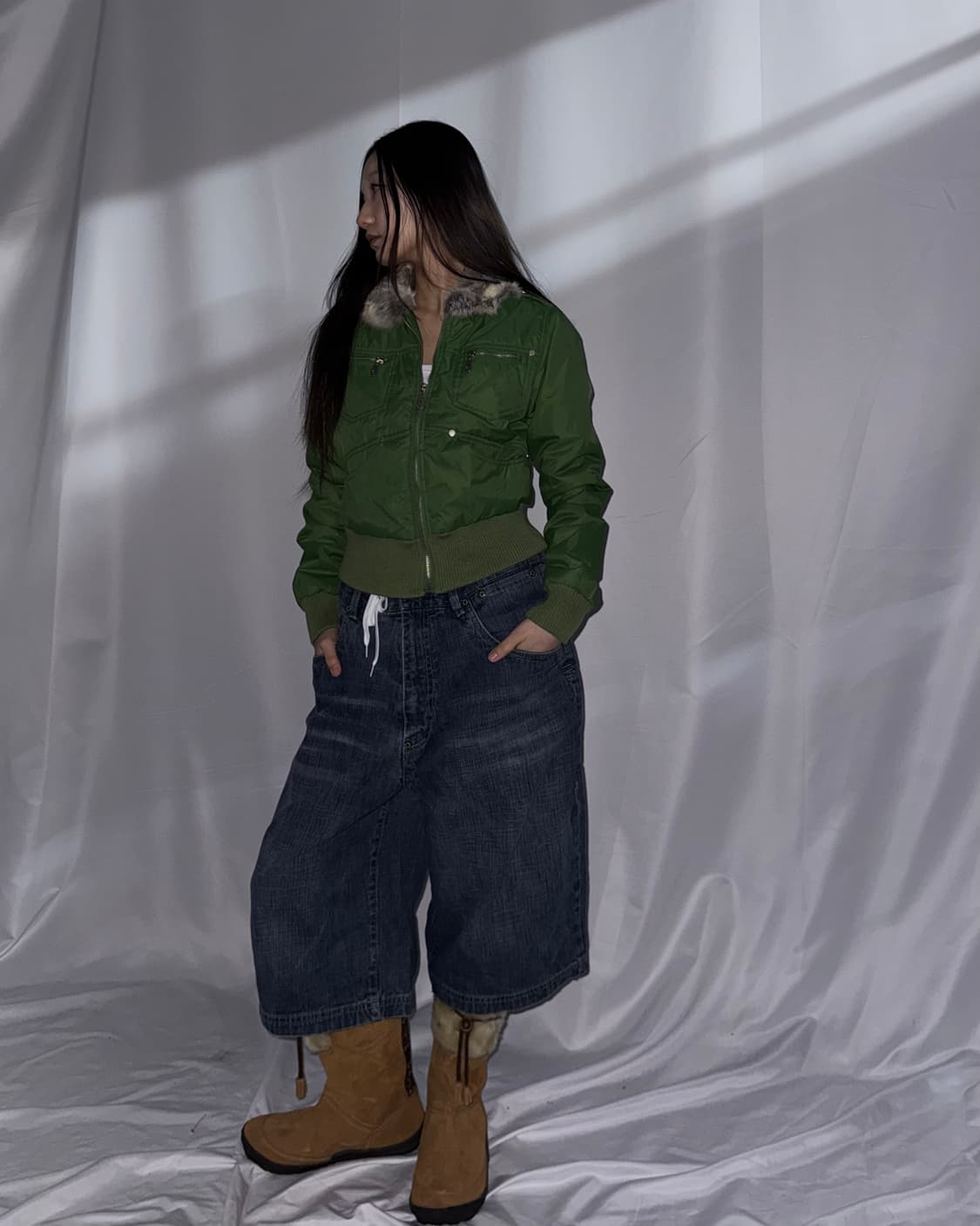 빈티지 포카가 봄버자켓  상품이미지3