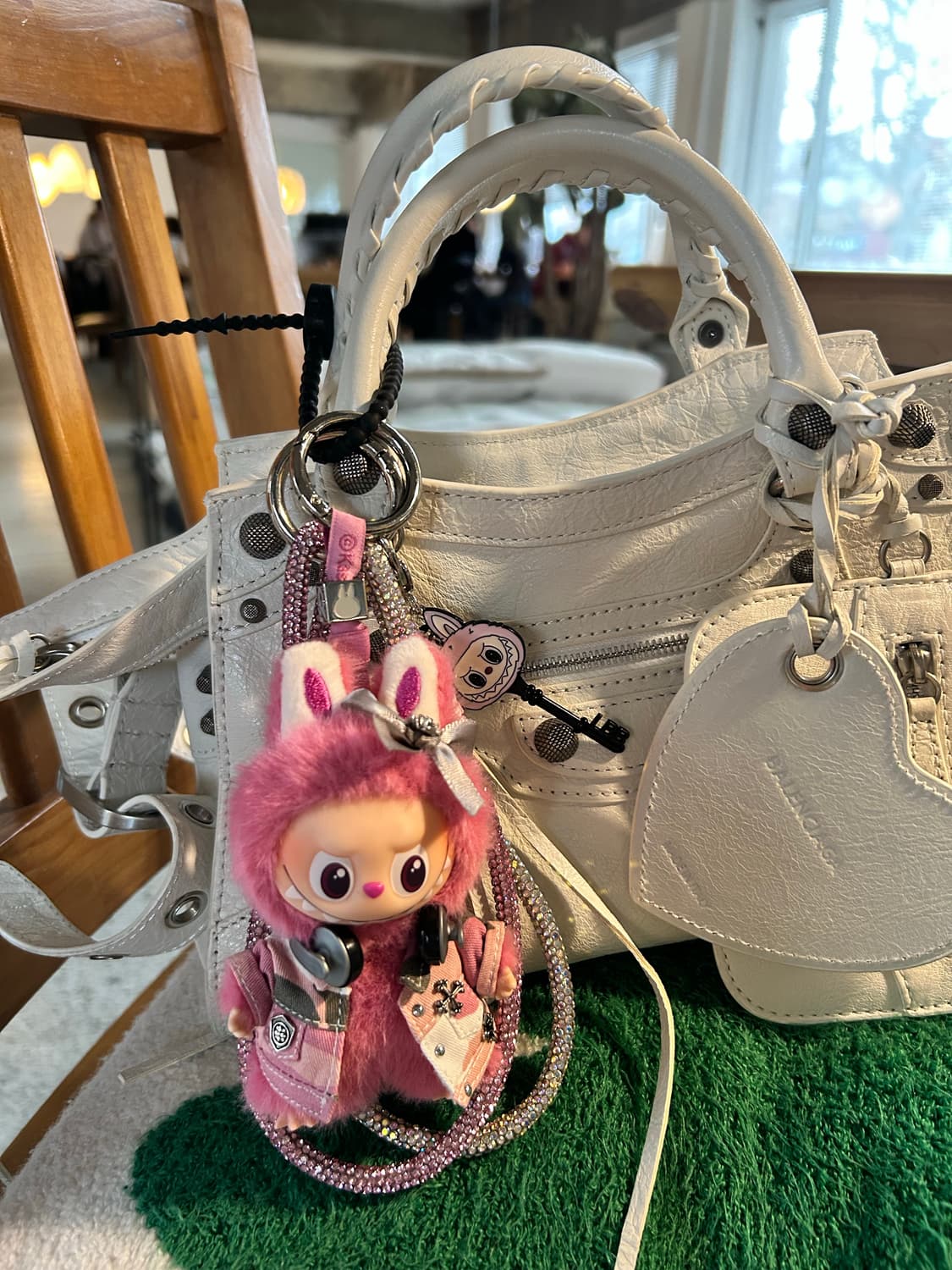 🙊미니라부부 내 마음속 비밀번호”Q”커스텀키링 상품이미지8