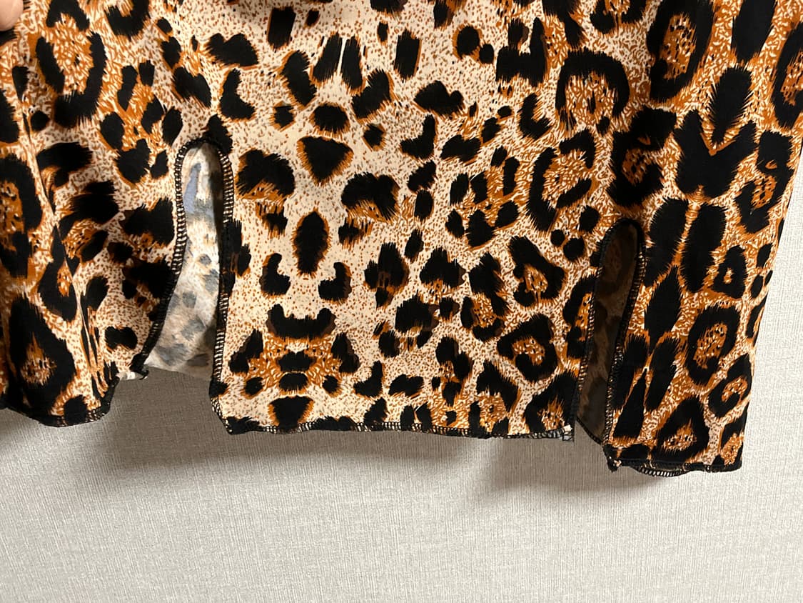 [갸루 / 펑크] 레오파드 트임 슬립  상품이미지3