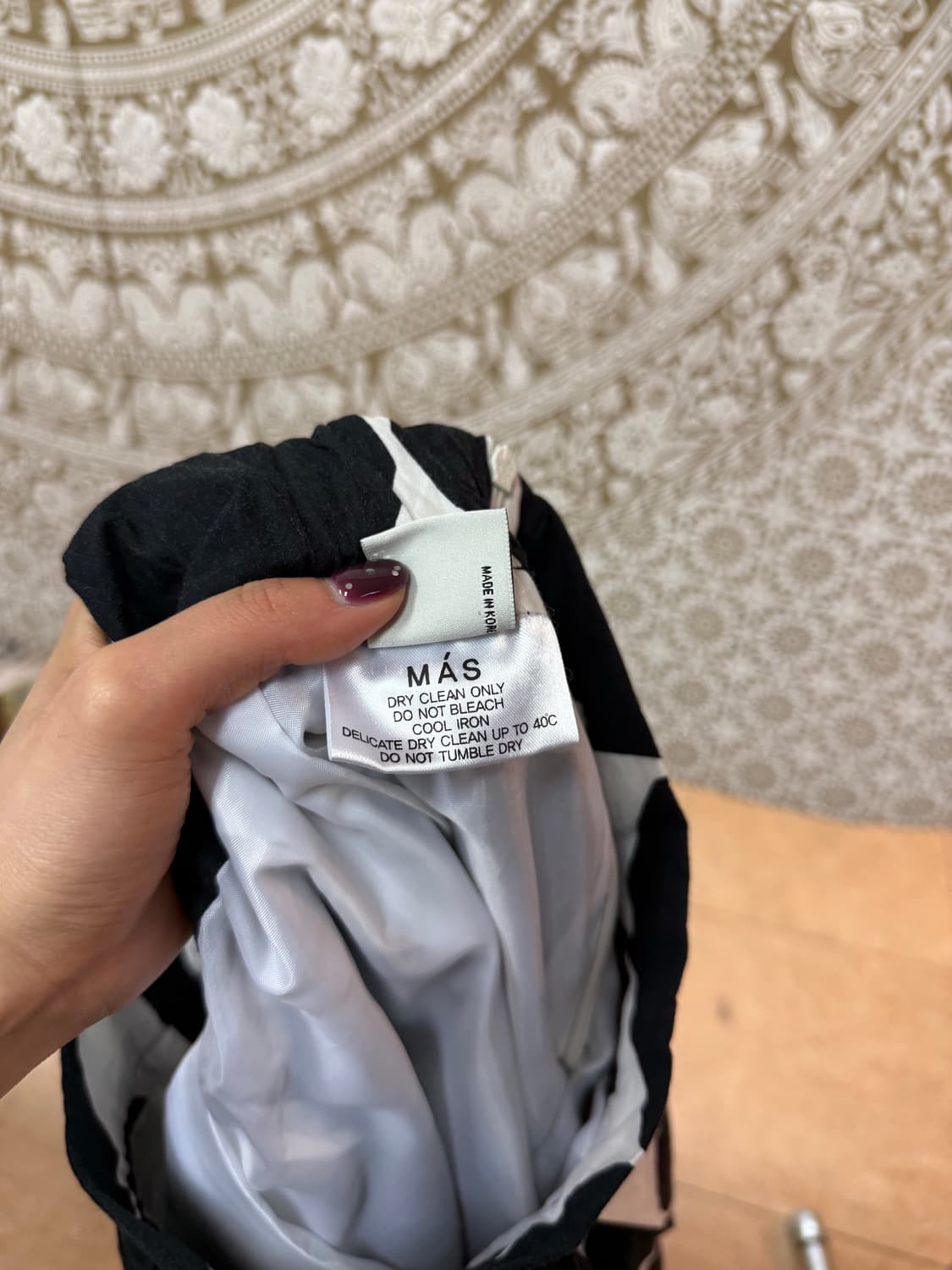 빈티지 여성 뒷밴딩 도트 스커트 (Z1049) 상품이미지5