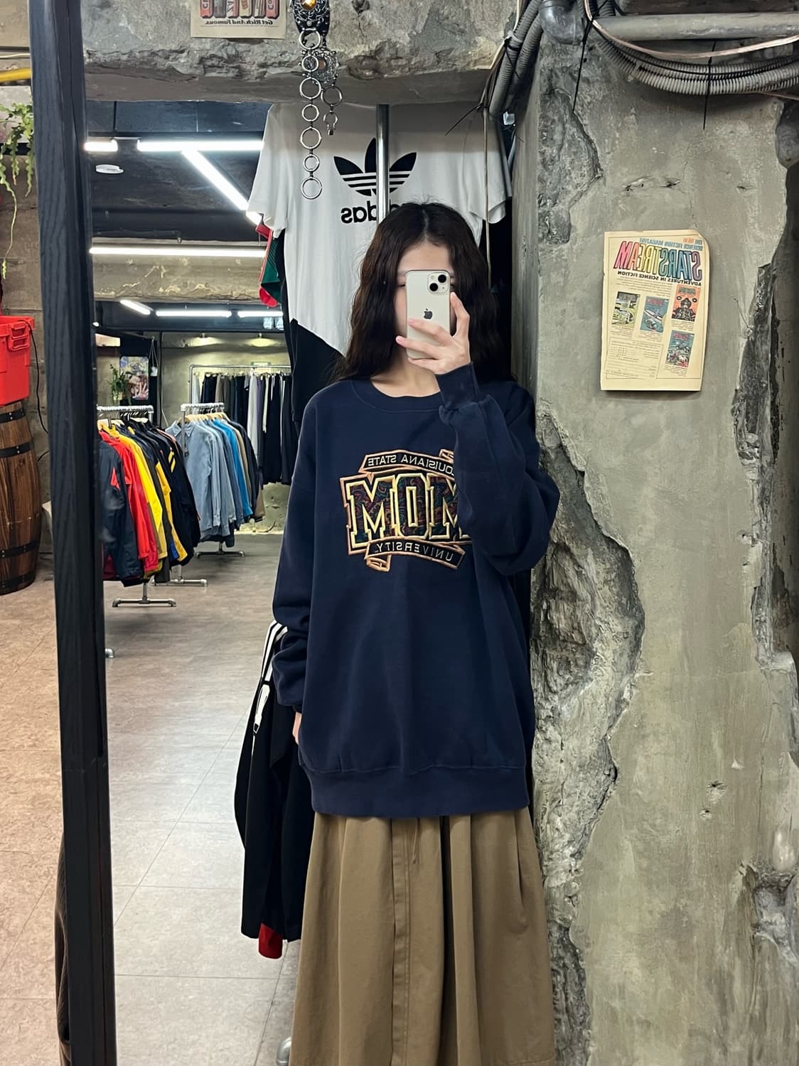 잔스포츠 기모 맨투맨 네이비 L #csz2240 상품이미지2