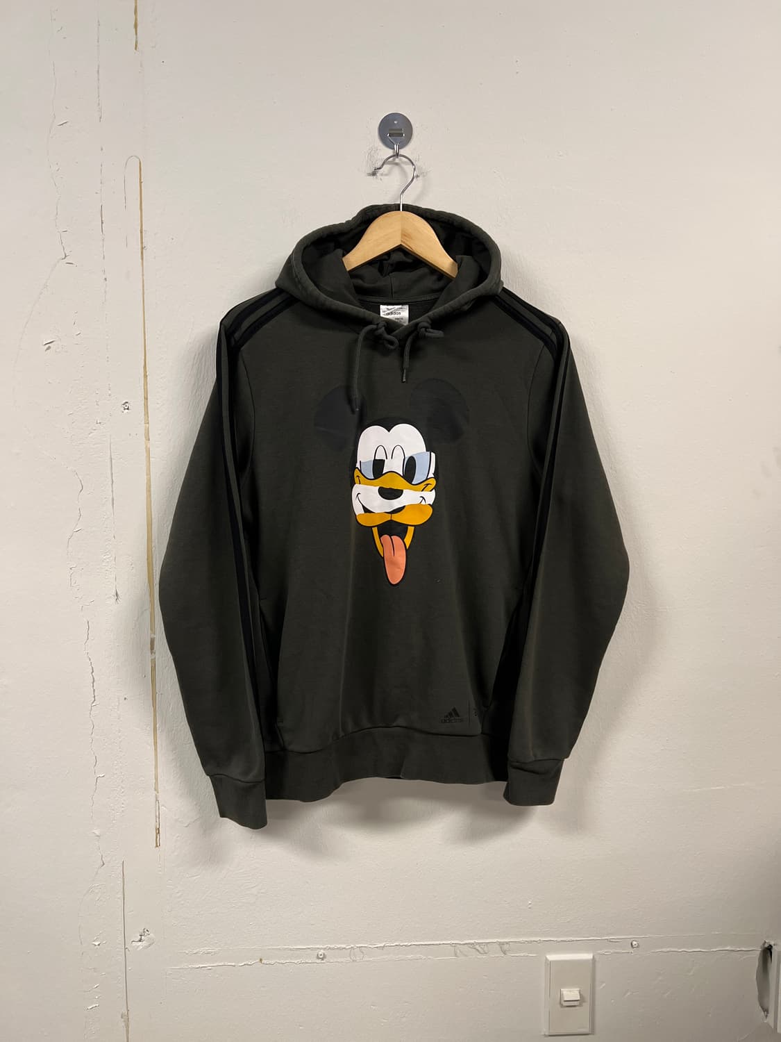 M) 아디다스 카키 미키마우스&플루토 후드티 T289 상품이미지1