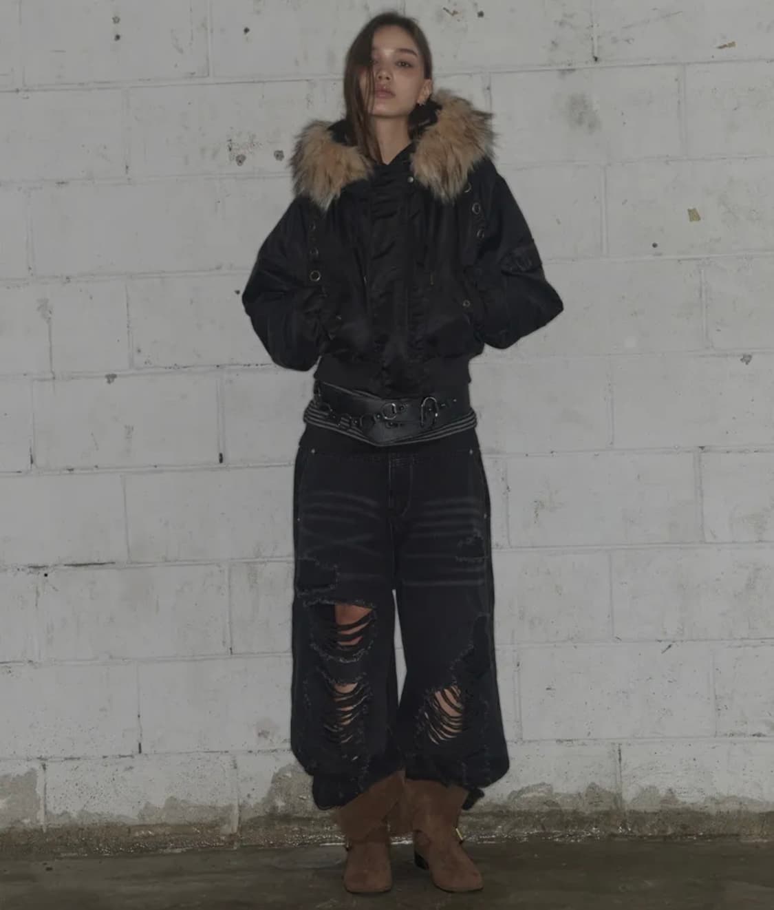 팬시클럽 아일렛 퍼 MA-1 상품이미지2