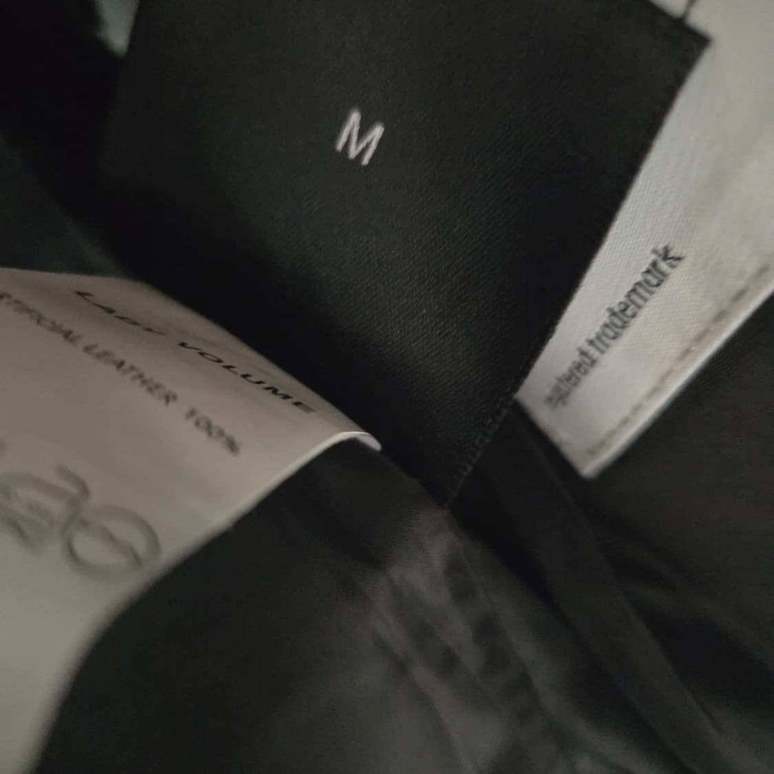 레이디볼륨 레더 라이더 자켓 블랙 상품이미지7