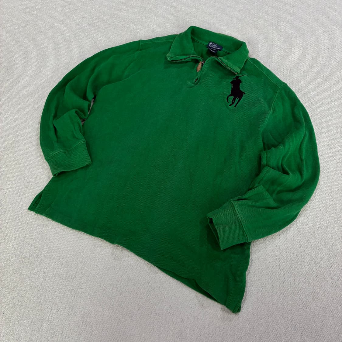 폴로 랄프로렌 그린색 긴팔 티셔츠 s 상품이미지1