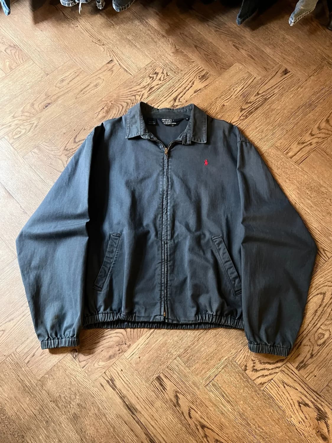 [L]90's 폴로 랄프로렌 워시드 패트롤 블루 베이포트 자켓 상품이미지1