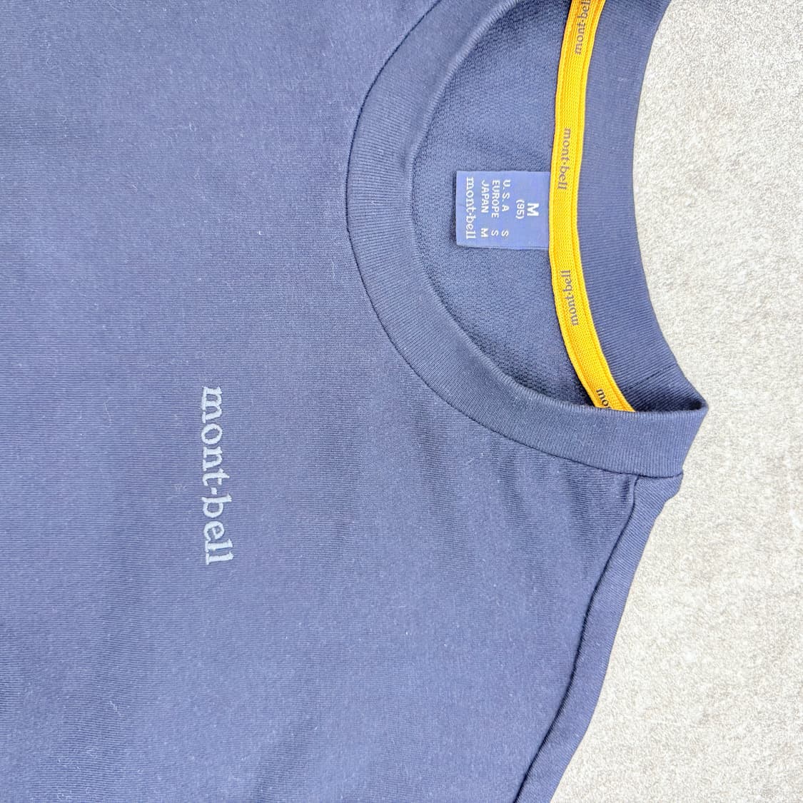 몽벨 반팔 티셔츠(네이비) 백프린팅 기능성 티셔츠 상품이미지4