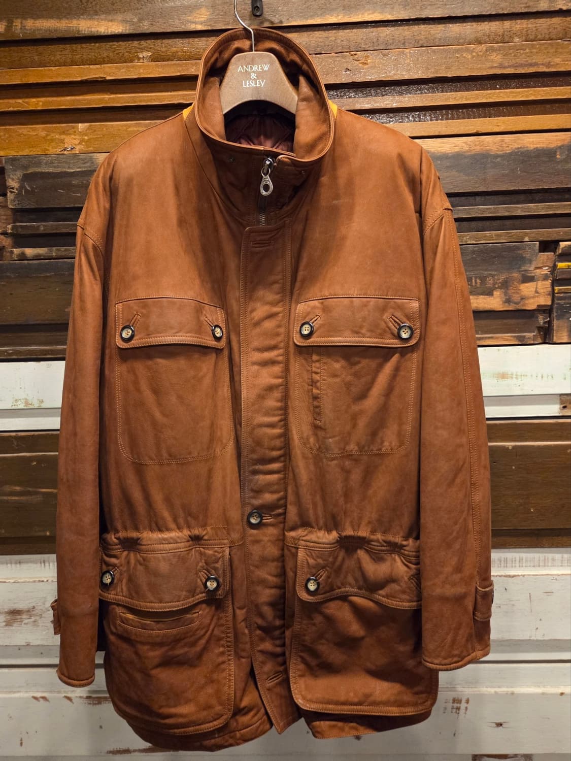 크리스티아노 디 티엔느 누벅레더자켓 상품이미지1