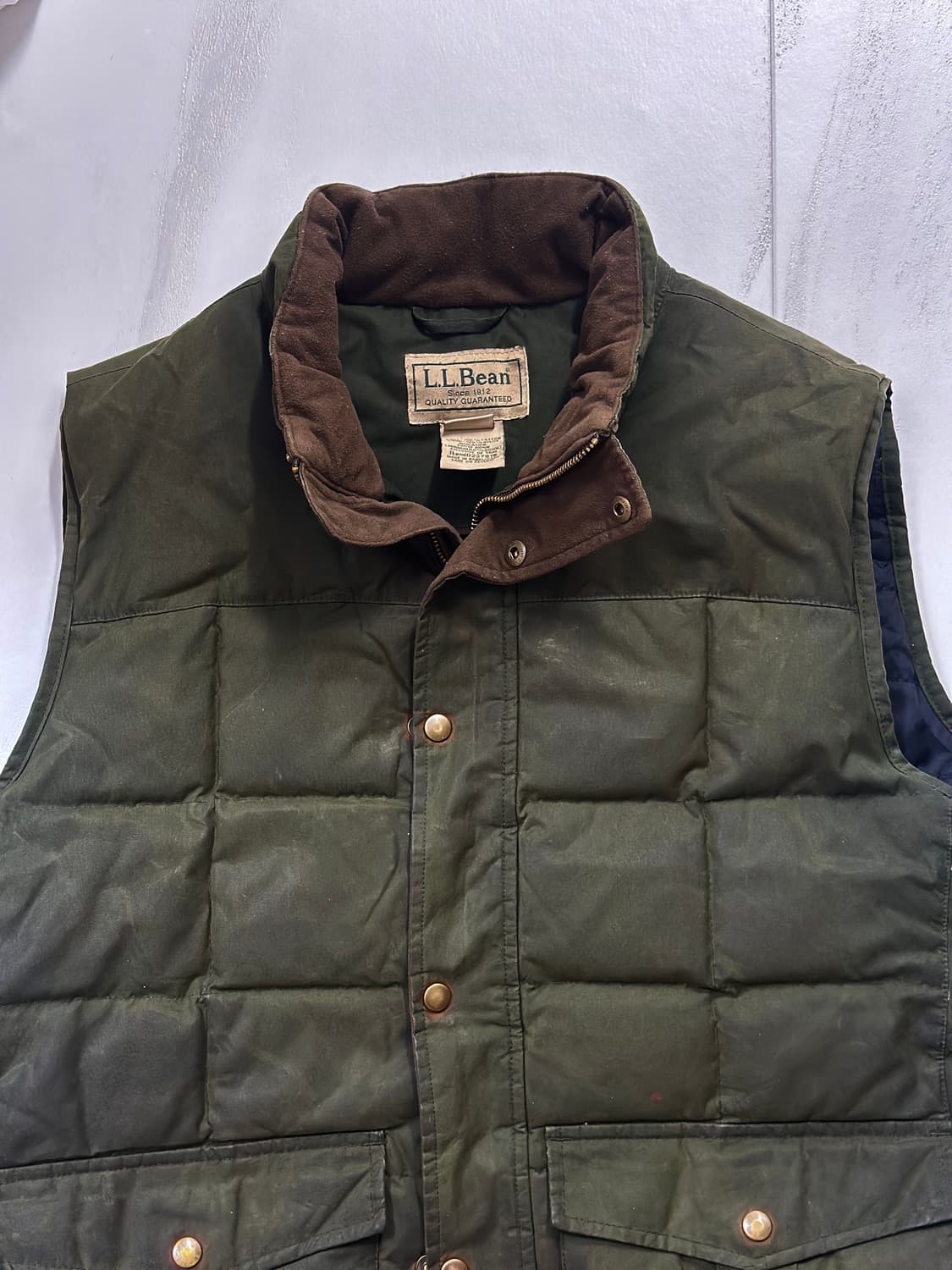 [L.L.bean] 엘엘빈 왁스 퀼팅 다운 베스트 상품이미지2