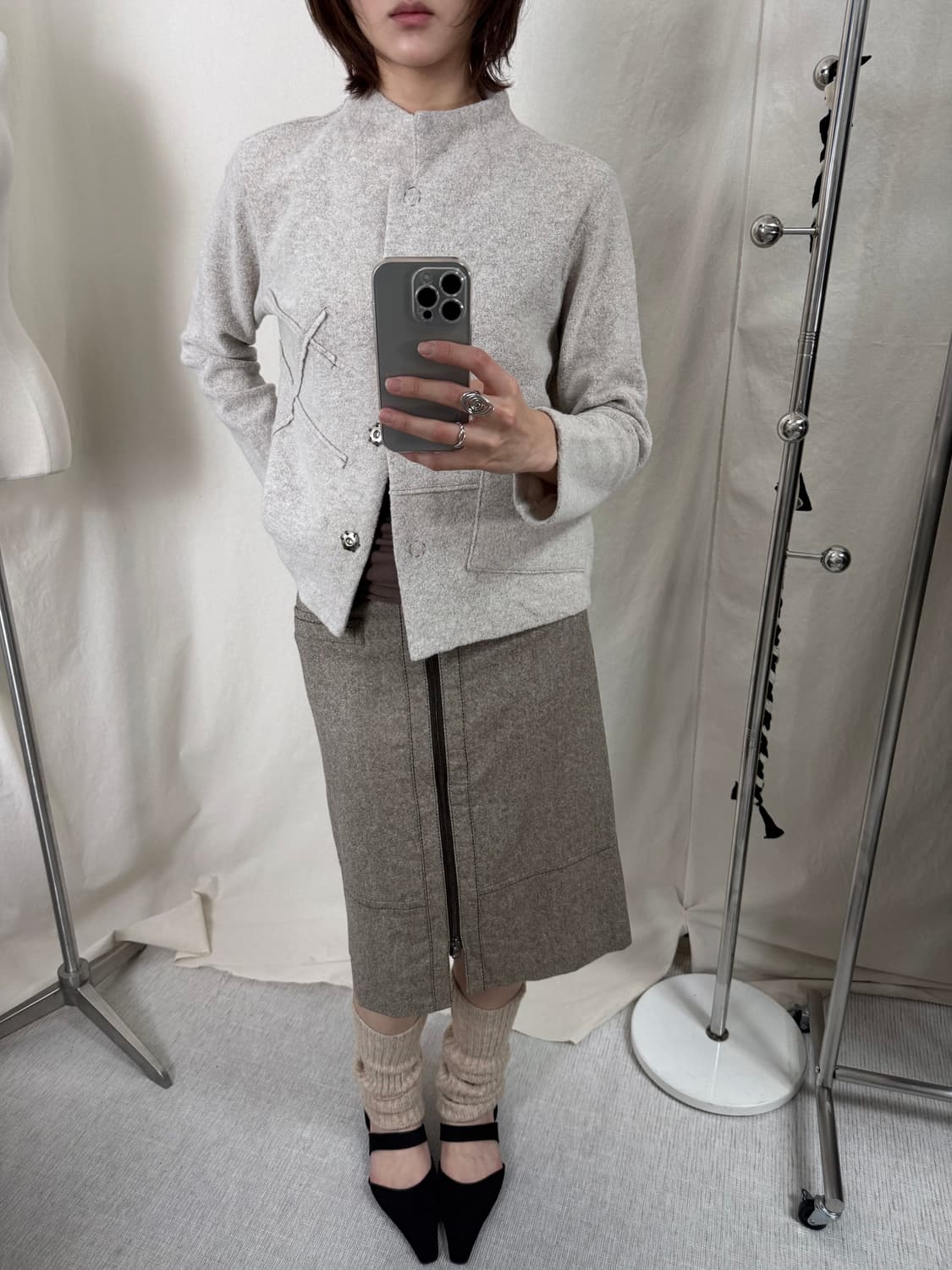 Keiko Kishi 패치워크 자켓 상품이미지3