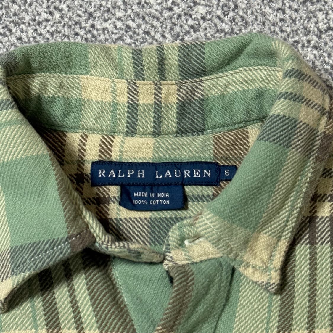 폴로 랄프로렌 체크셔츠 여성용 상품이미지4