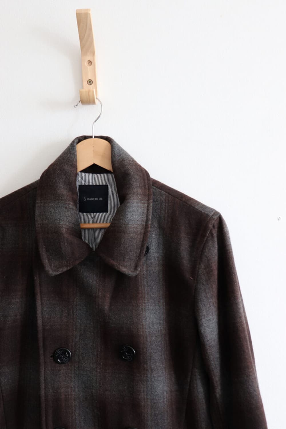 Rageblue check coat jacket 상품이미지2