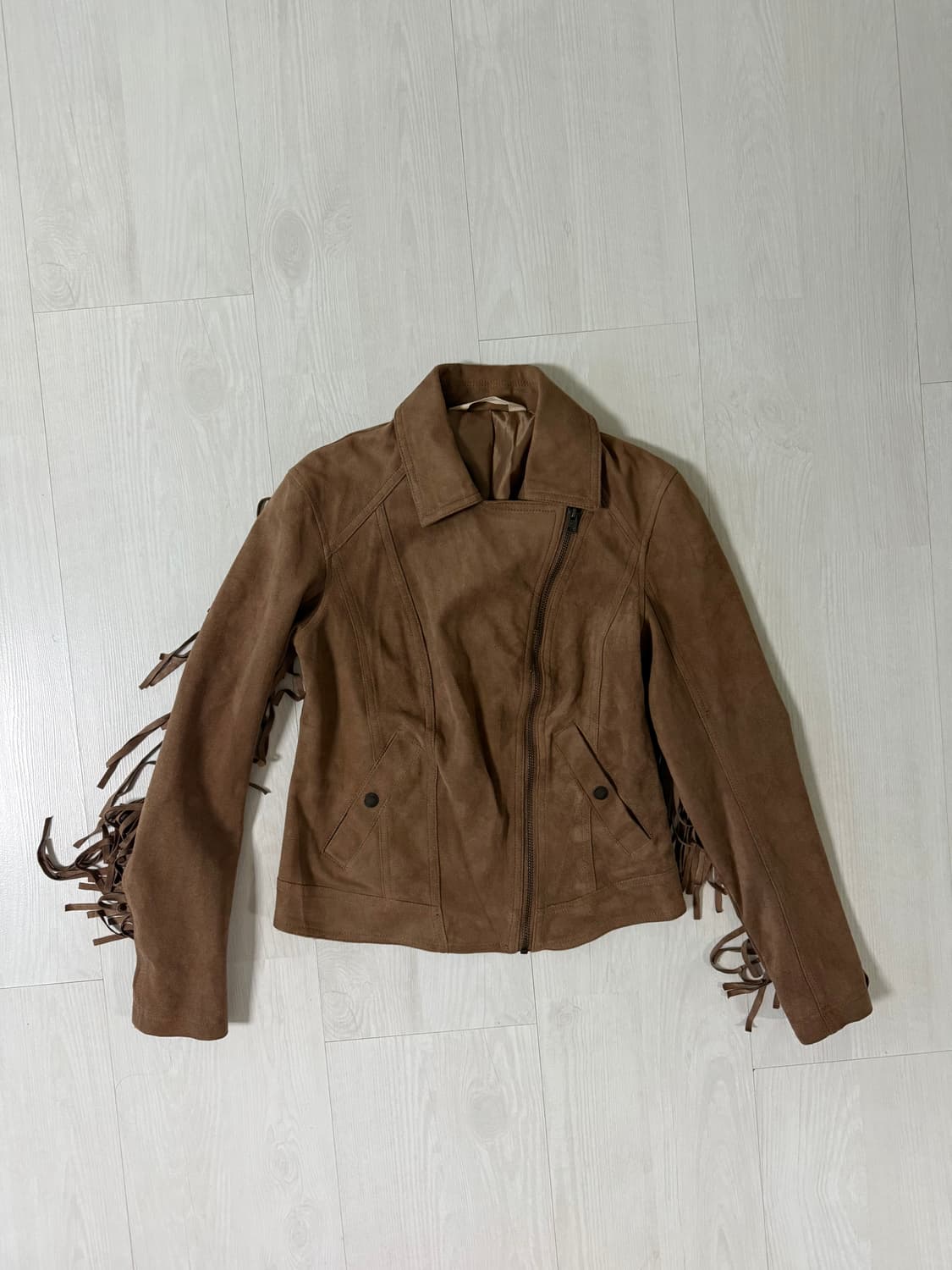 홀리스터 카멜 스웨이드 테슬 자켓 상품이미지2