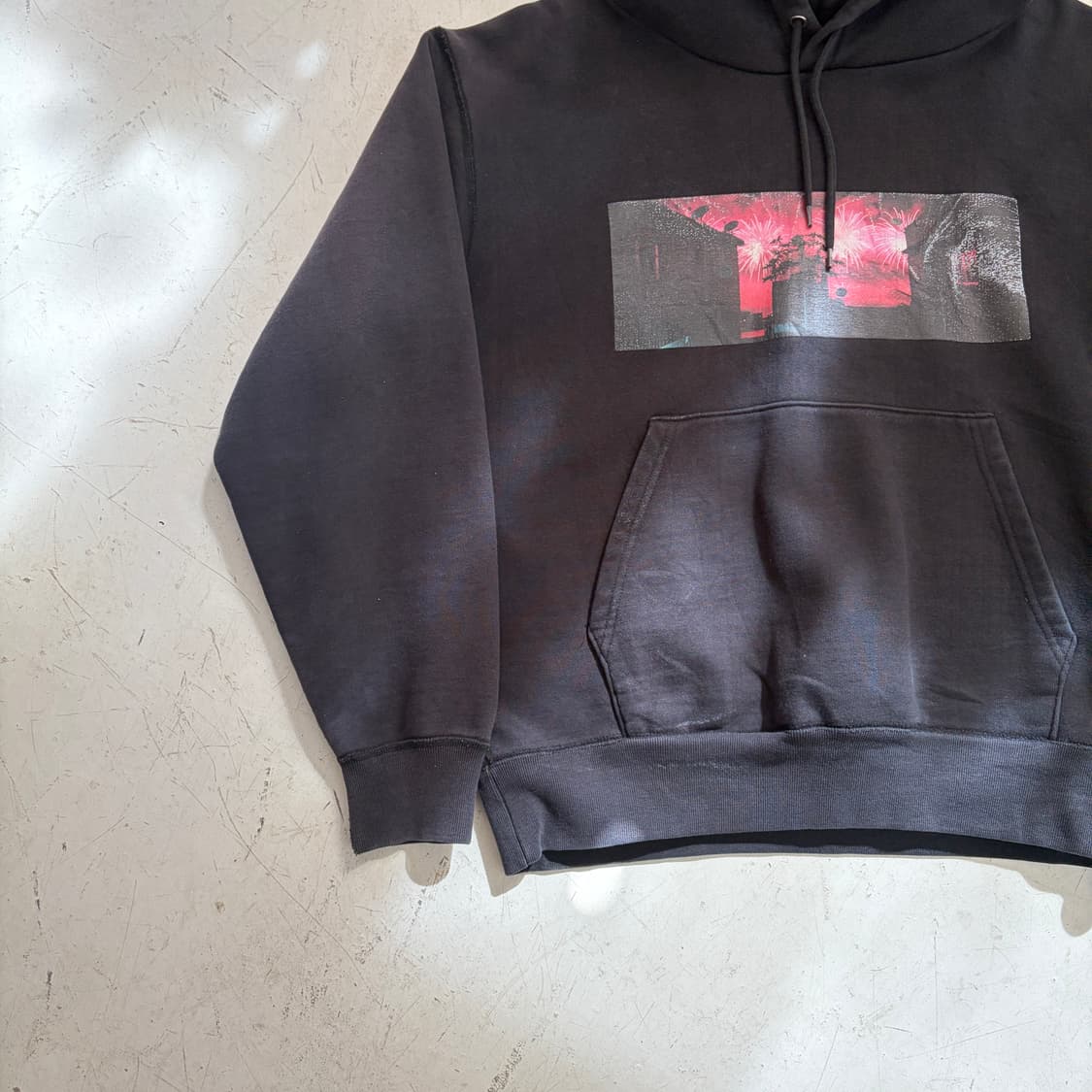 ONFAdd 빈티지 헤비 후드티 M 상품이미지3