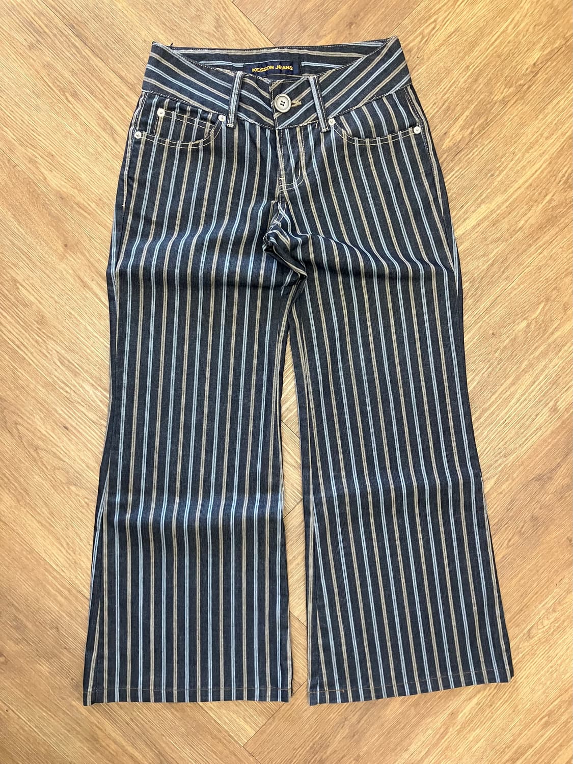 N9 kesson 스트라이프 웨스턴 부츠컷 팬츠 상품이미지1