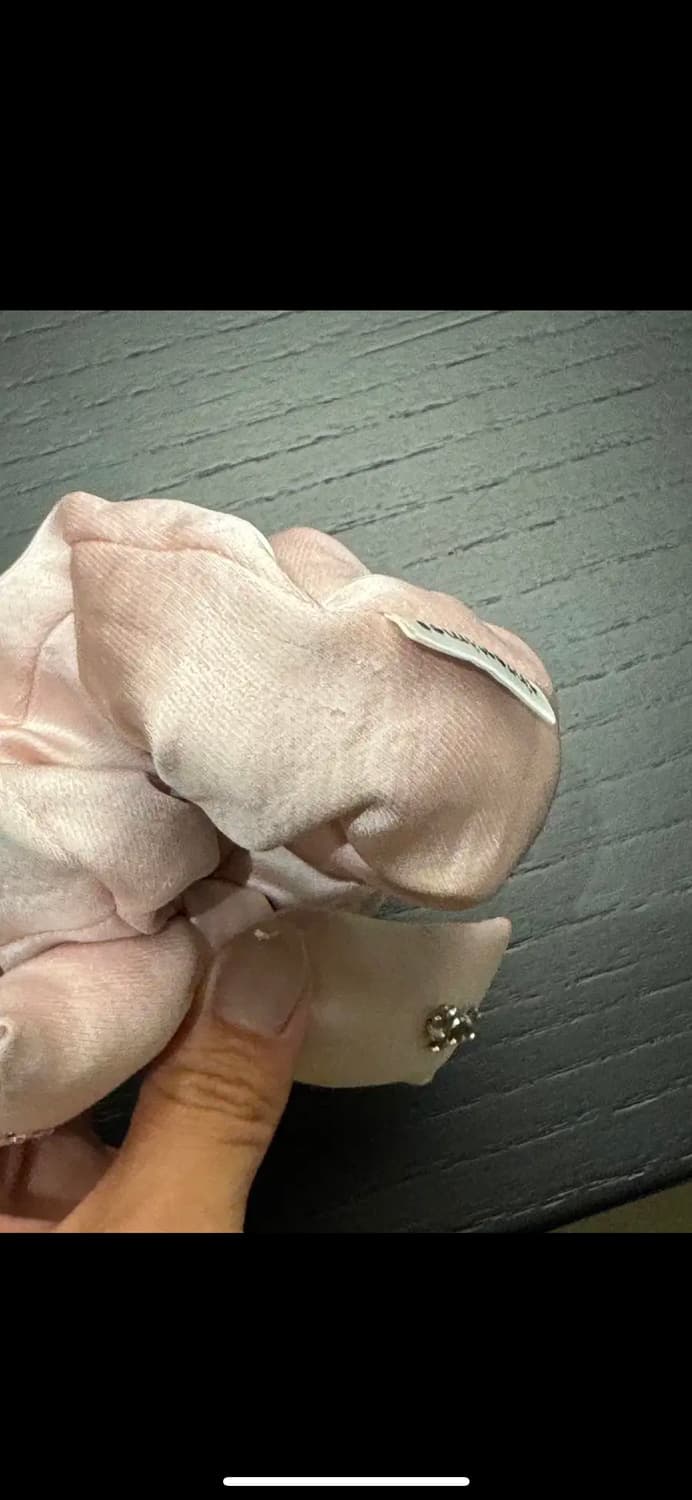 쓰리타임즈 스크런치 곱창밴드 핑크 상품이미지2