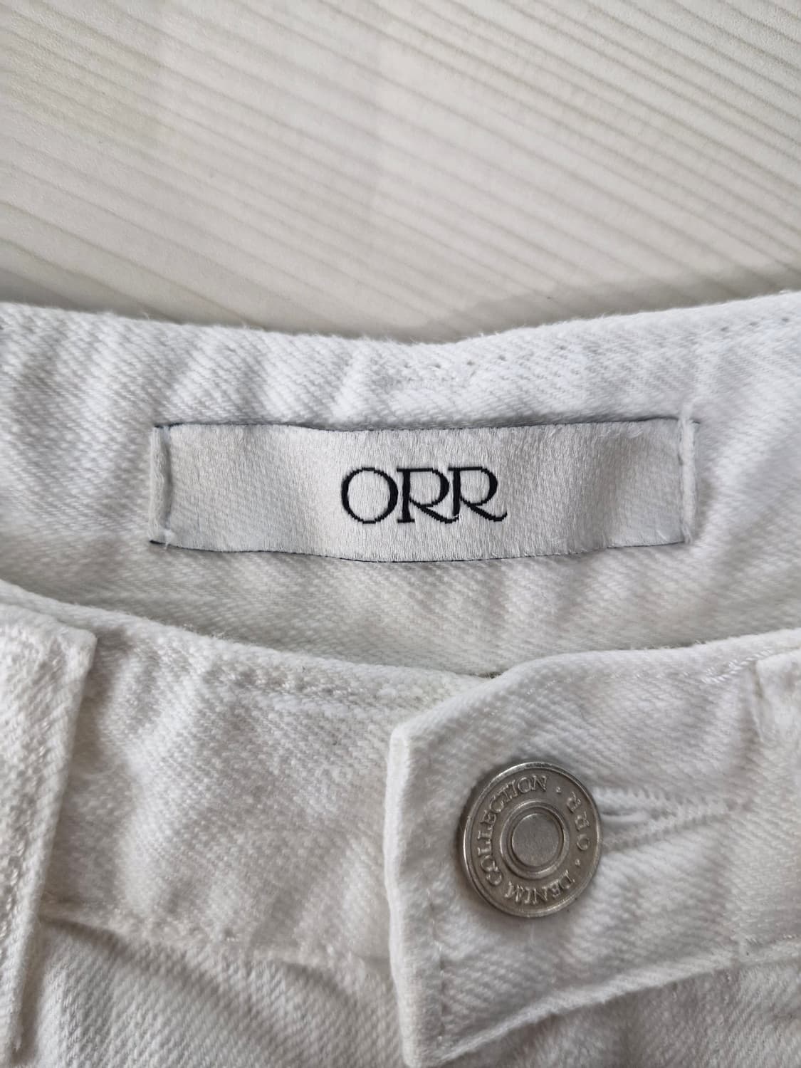 ORR 오르 23SS 와이드 데님 팬츠 화이트 상품이미지6
