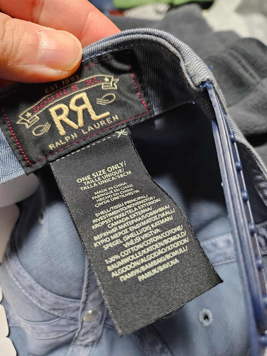 크림발] RRL 윙로고 볼캡 더블알엘 상품이미지6