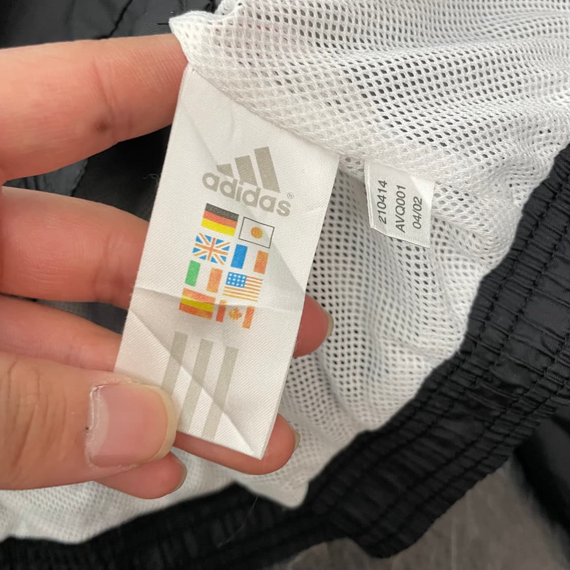 아디다스 멀티로고 오버사이즈 오레오 바람막이 자켓 상품이미지6