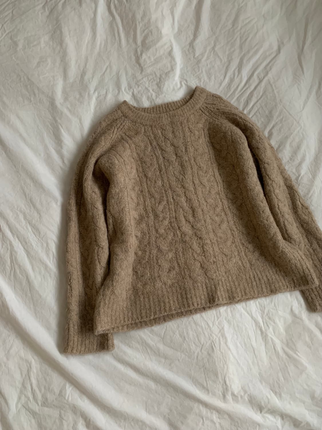 브라운 꽈배기 니트 상품이미지2