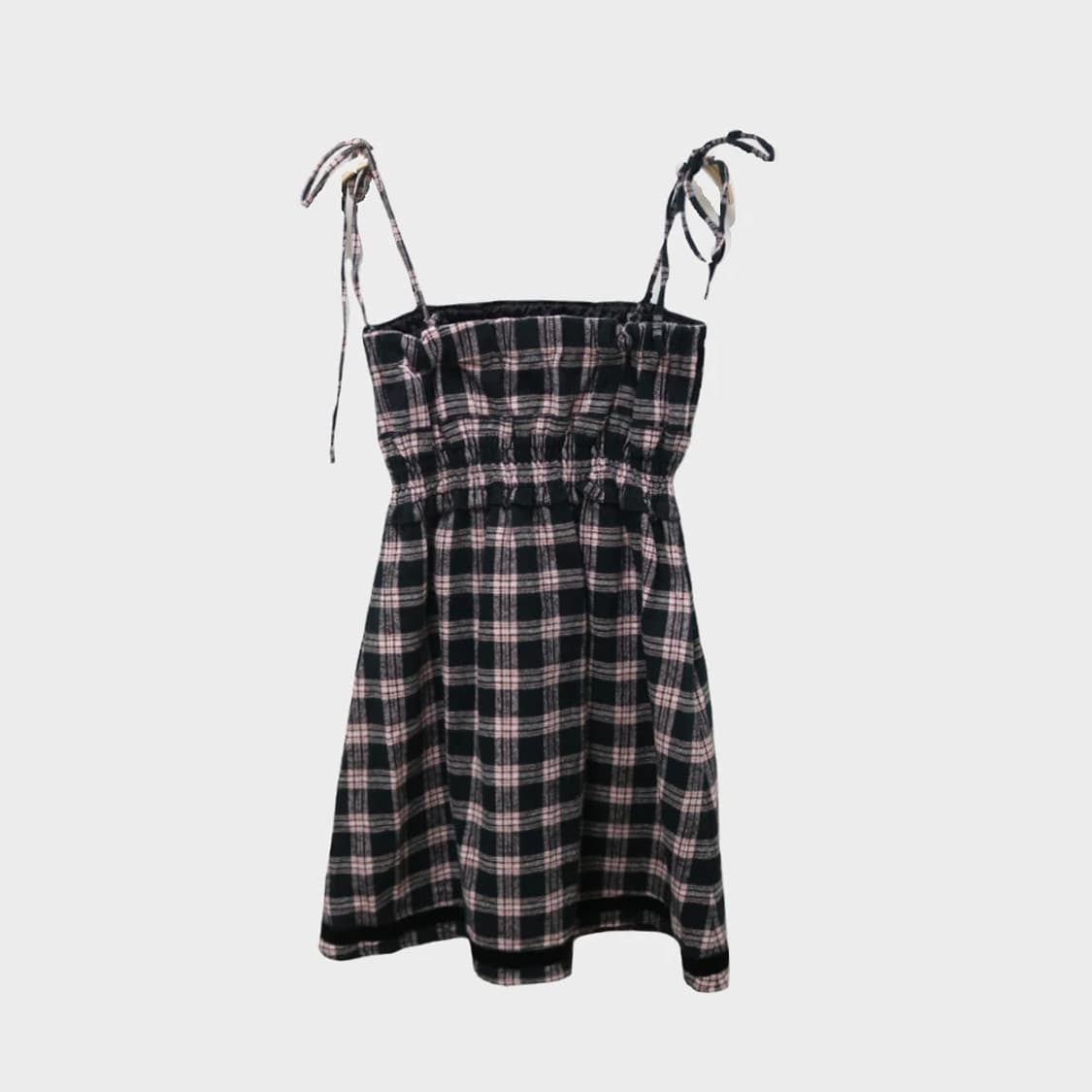 트랄라라 리즈리사 히메갸루 체크 끈 원피스 62049 상품이미지2