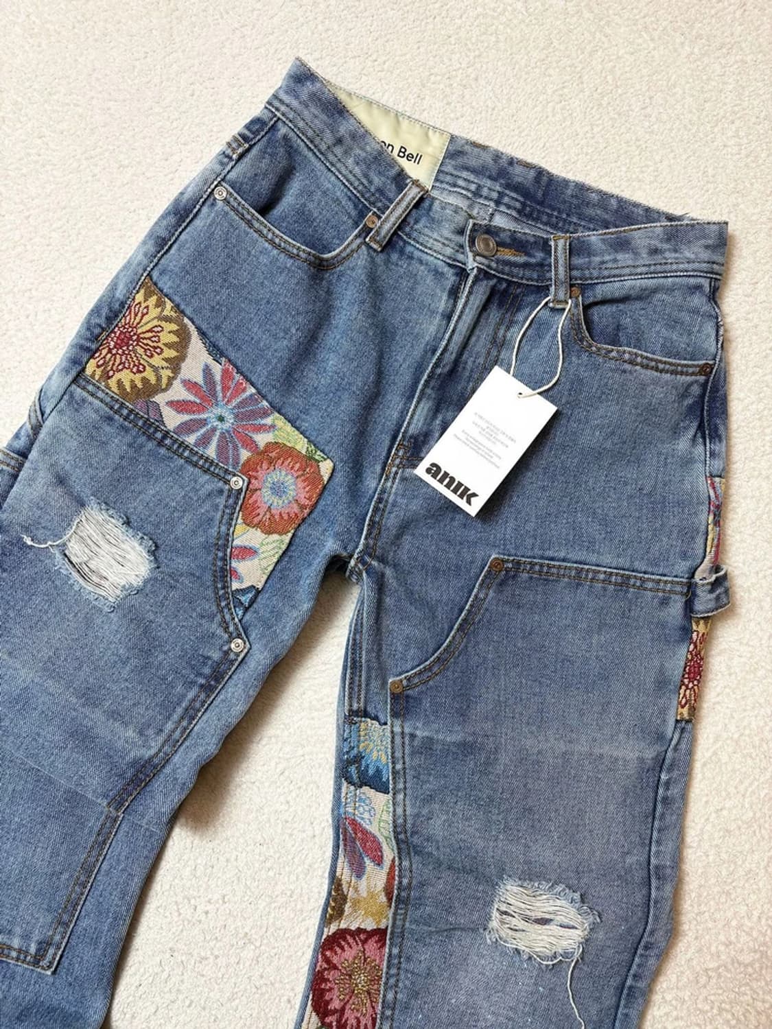 앤더슨벨 22ss 우먼스 플로러 카펜터 데님 팬츠 PN6587 상품이미지3