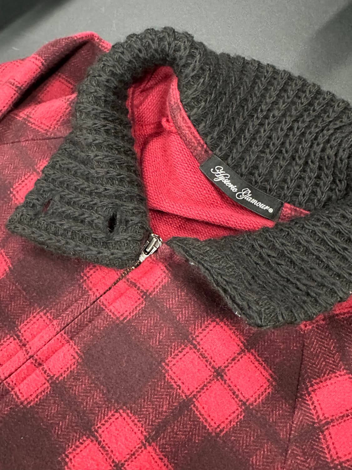 히스테릭 글래머 체크 로고 집업 상품이미지4