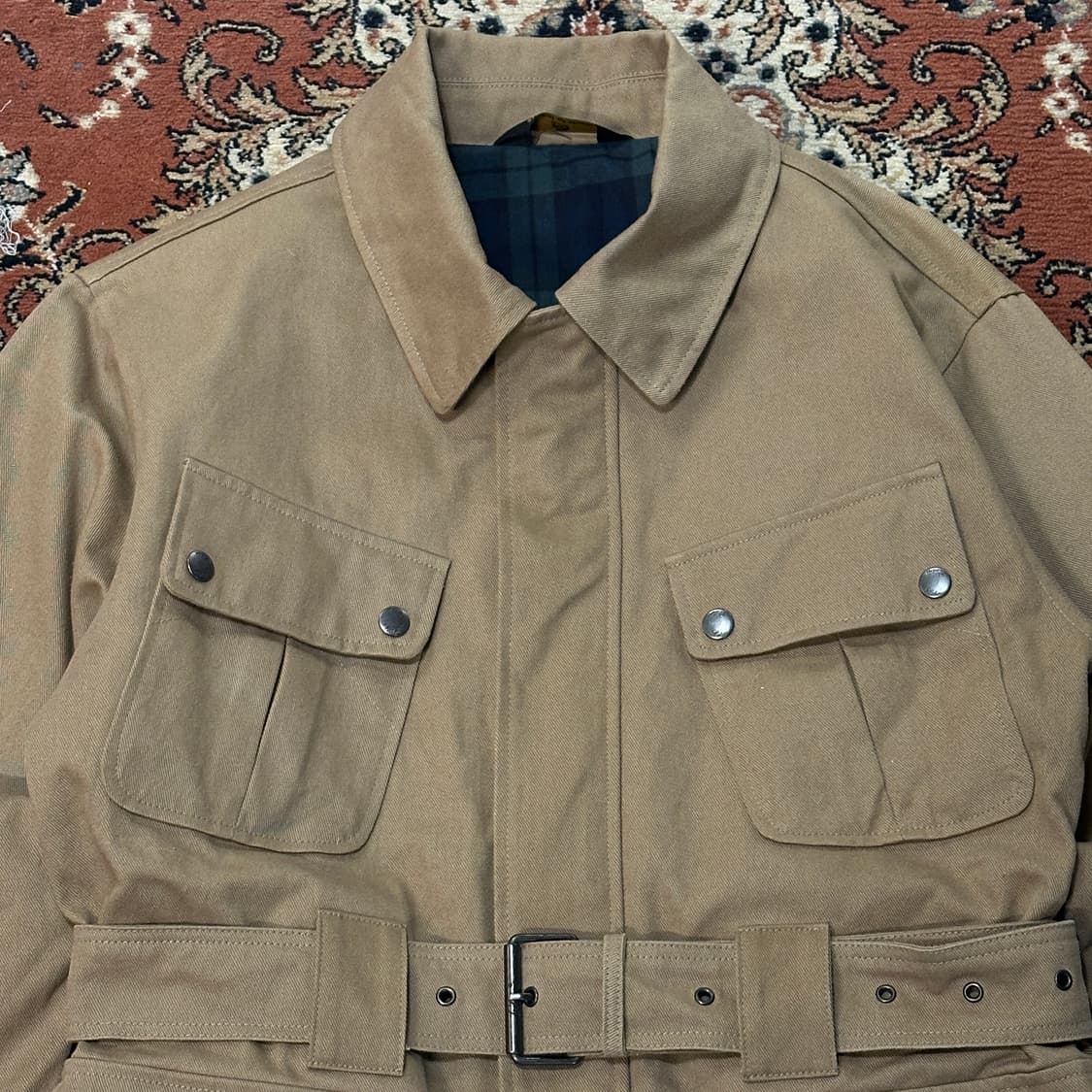 Lohnt 론트 사파리 헌팅 필드 자켓 베이지 (M-L) 상품이미지2