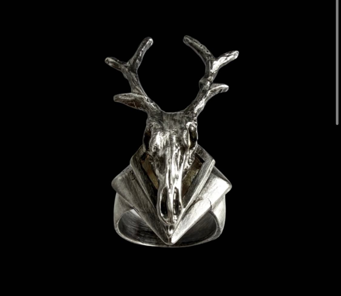 에모스탠스클럽 deer skull ring 상품이미지2