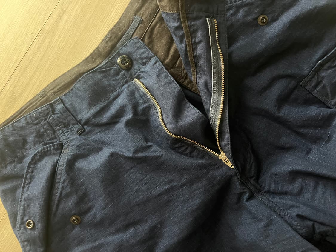 빔즈 플러스 인디고 밀리터리 6포켓 반바지 L사이즈 상품이미지4