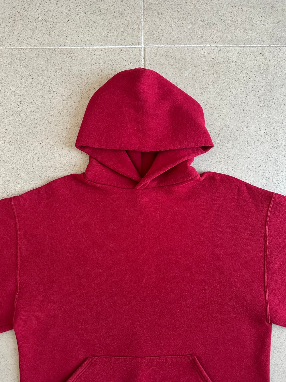 90s 빈티지 러셀 후드 버건디 L USA 상품이미지4