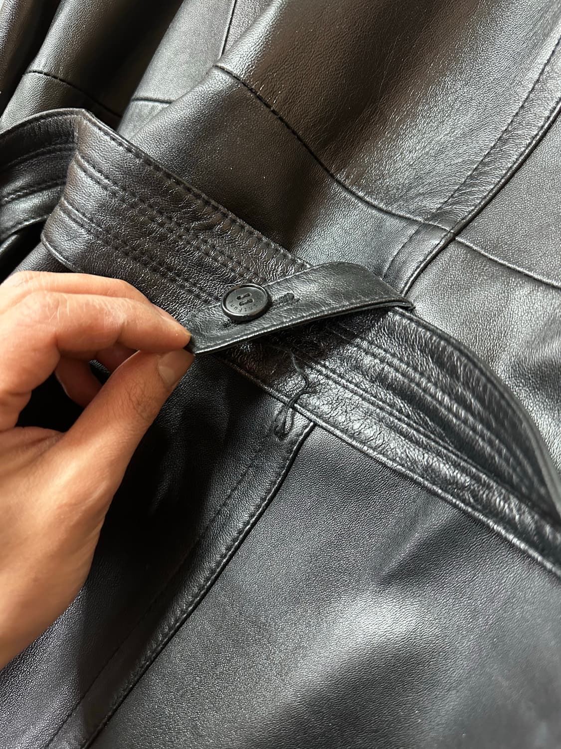 인스턴트펑크 리얼레더 트렌치코트 상품이미지10