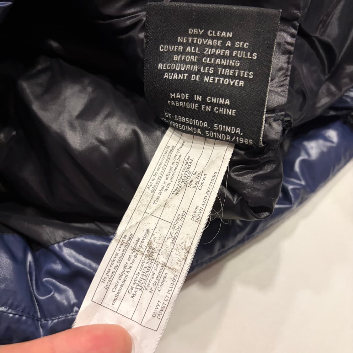 S.A.M. 샘 뉴욕 네이비 광택 패딩 점퍼 B875 상품이미지10