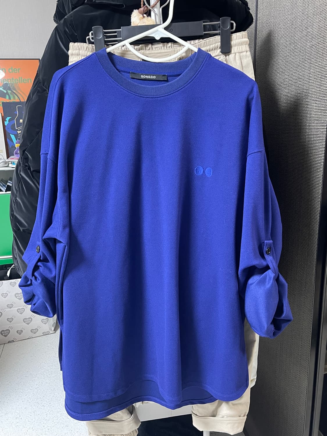 [새상품]송지오 옴므 블루 맨투맨 46사이즈 상품이미지2